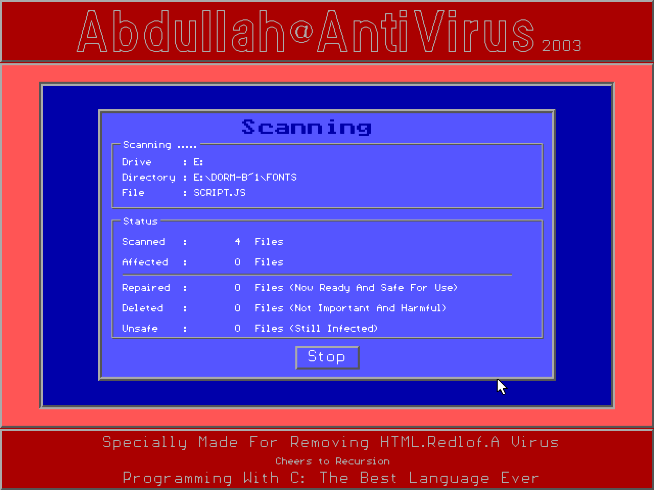 Virus Removal of Win32.Chir.B
