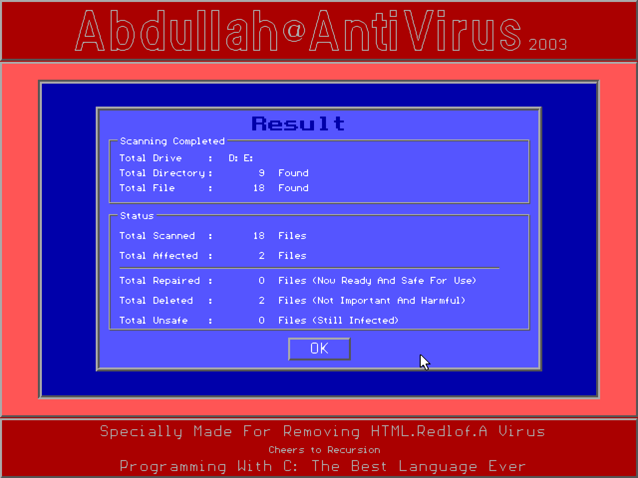 Virus Removal of Win32.Chir.B