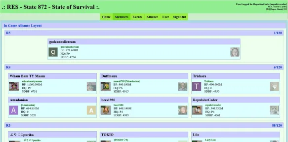 Survival Web Disc Portal