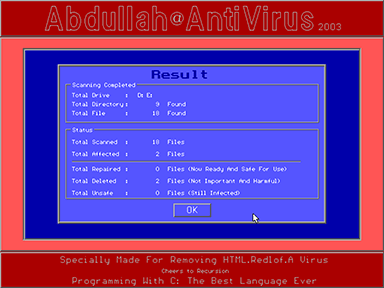 Virus Removal of Win32.Chir.B